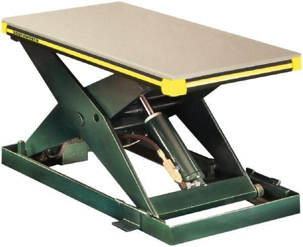 Southworth - 2,000 Lb Capacity Hydraulic Scissor Lift Table - 6-3/4" to 42-3/4" Lift Height, 48" Platform Length x 24" Platform Width - USA Tool & Supply