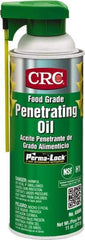 CRC - 16 oz Aerosol Nondrying Film Penetrant - Clear, 32°F to 300°F, Food Grade - USA Tool & Supply