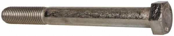 Value Collection - 7/8-9 UNC, 8" Length Under Head Hex Head Cap Screw - Partially Threaded, Grade 316 Stainless Steel, Uncoated, 1-5/16" Hex - USA Tool & Supply