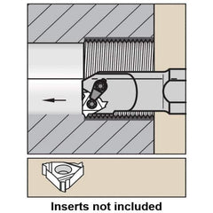 Kennametal - Internal Thread, Right Hand Cut, 20mm Shank Width x 18.82mm Shank Height Indexable Threading Toolholder - 180mm OAL, LT 16NR Insert Compatibility, A-LSE Toolholder, Series LT Threading - USA Tool & Supply