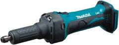 Makita - 1/4 Inch Collet, 25,000 RPM, Straight, Electric Die Grinder - 18 Volt - USA Tool & Supply