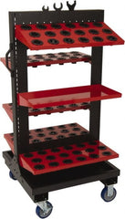 Huot - 50 Tool Capacity, 50 Taper Size ToolScoot Tree CNC Tool Cart - USA Tool & Supply