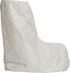 Dupont - Size Universal, Tyvek, Standard Boot Cover - White, Non-Chemical Resistant - USA Tool & Supply