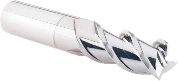 Value Collection - 3/4", 1-5/8" LOC, 3/4" Shank Diam, 4" OAL, 3 Flute, Solid Carbide Square End Mill - Single End, TiCN Finish, Spiral Flute, 45° Helix, Right Hand Cut, Right Hand Flute - USA Tool & Supply