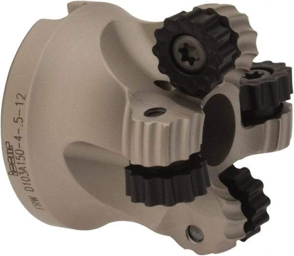Iscar - 1.03" Cut Diam, 0.236" Max Depth, 1/2" Arbor Hole, 4 Inserts, RC.. 1206 Insert Style, Indexable Copy Face Mill - FRW Cutter Style, 1-1/4 High, Through Coolant, Series MillShred - USA Tool & Supply