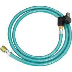 Dynabrade - 8mm ID x 12.7mm OD 5' Long Hose - Male/Male Ends, 90 Working psi, 1/4" Fitting, Green - USA Tool & Supply