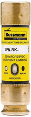 Cooper Bussmann - 125 VDC, 250 VAC, 35 Amp, Time Delay General Purpose Fuse - Fuse Holder Mount, 76.2mm OAL, 100 at DC, 300 at AC (RMS) kA Rating, 13/16" Diam - USA Tool & Supply