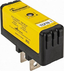 Cooper Bussmann - 300 VDC, 600 VAC, 70 Amp, Time Delay General Purpose Fuse - Plug-in Mount, 76.45mm OAL, 100 at DC, 200 (CSA RMS), 300 (UL RMS) kA Rating - USA Tool & Supply