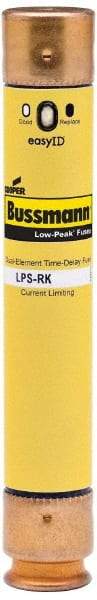 Cooper Bussmann - 300 VDC, 600 VAC, 45 Amp, Time Delay General Purpose Fuse - Fuse Holder Mount, 5-1/2" OAL, 100 at DC, 300 at AC (RMS) kA Rating, 27mm Diam - USA Tool & Supply