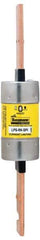 Cooper Bussmann - 300 VDC, 600 VAC, 70 Amp, Time Delay General Purpose Fuse - Bolt-on Mount, 7-7/8" OAL, 100 at DC, 300 at AC (RMS) kA Rating, 1-7/64" Diam - USA Tool & Supply