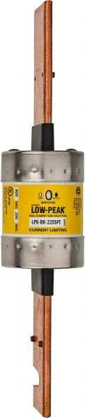 Cooper Bussmann - 300 VDC, 600 VAC, 225 Amp, Time Delay General Purpose Fuse - Bolt-on Mount, 11-5/8" OAL, 100 at DC, 300 at AC (RMS) kA Rating, 2-3/8" Diam - USA Tool & Supply