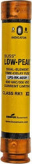 Cooper Bussmann - 300 VDC, 600 VAC, 40 Amp, Time Delay General Purpose Fuse - Fuse Holder Mount, 5-1/2" OAL, 100 at DC, 300 at AC (RMS) kA Rating, 27mm Diam - USA Tool & Supply