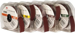 3M - 1" 5 Piece Roll Kit - 60, 80, 120, 180 & 240 Grit, & Medium, Fine & Very Fine Grades - USA Tool & Supply