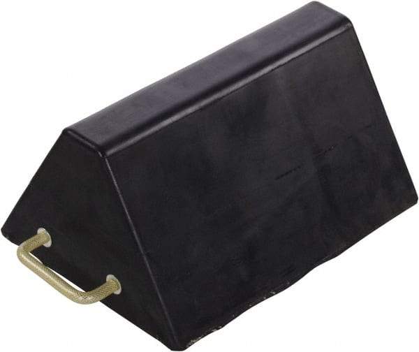 Vestil - 16" Wide x 8" High x 12" Deep, Rubber Wheel Chock - USA Tool & Supply