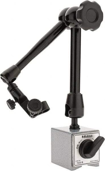 Mitutoyo - 55mm Long x 50mm Wide x 60mm High Magnetic Indicator Base with On/Off Switch - Includes Holder - USA Tool & Supply
