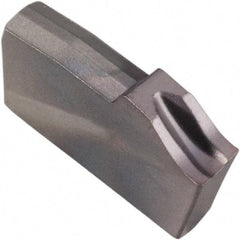 Kennametal - A22 CF KCU25 Grade, 0.087" Cutting Width, Carbide Cutoff Insert - 6° Right Hand Lead Angle, 0.008" Cnr Rad, AlTiN Coated, Single End - USA Tool & Supply