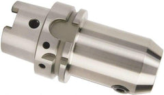 Accupro - HSK63A Taper Shank 1/2" Hole End Mill Holder/Adapter - 1-1/4" Nose Diam, 5" Projection - Exact Industrial Supply