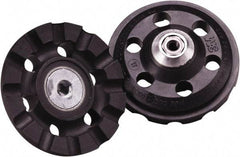 3M - 3" Diam Disc Backing Pad - 1/4" Shank Diam, Medium Density, 12,000 RPM, Roloc TR Compatible - USA Tool & Supply
