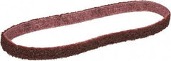 3M - 3/8" Wide x 13" OAL, Aluminum Oxide Abrasive Belt - Aluminum Oxide, Medium, Nonwoven, Series SC-BS - USA Tool & Supply