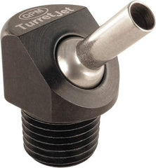 QPM Products - 5/16" Hose Inside Diam, Coolant Hose Nozzle - NPT, for Use with CNC Lathes - USA Tool & Supply