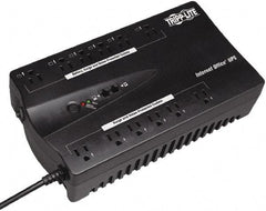Tripp-Lite - 15 Amp, 900 VA, Flat Pack Mount Standby Backup Uninterruptible Power Supply - Backup 2-1/2 min with Full Load & 9 min with Half Load, 120 VAC Input & Output, 480 Watt Output, 1 Phases, 8 Outlets - USA Tool & Supply