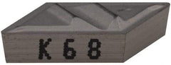 Kennametal - NPGR51, K68 Grade Carbide Profiling Insert - Uncoated, 55° Incl Angle, Parallelogram, 0.4567" Side Length, 1/8" Thick, 1/64" Corner Radius - USA Tool & Supply