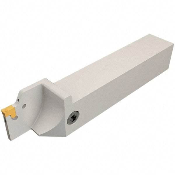 Iscar - External Thread, 1.8mm Min Groove Width, 100mm OAL, Right Hand Indexable Grooving Cutoff Toolholder - 12mm Shank Height x 12mm Shank Width, TAG Insert Style, TGT Toolholder Style, Series Tang-Grip - USA Tool & Supply