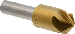 M.A. Ford - 5/8" Head Diam, 3/8" Shank Diam, 6 Flute 100° High Speed Steel Countersink - USA Tool & Supply