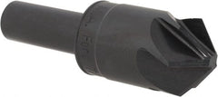 M.A. Ford - 7/8" Head Diam, 1/2" Shank Diam, 6 Flute 100° High Speed Steel Countersink - USA Tool & Supply