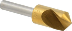 M.A. Ford - 1/2" Head Diam, 1/4" Shank Diam, 1 Flute 100° High Speed Steel Countersink - USA Tool & Supply