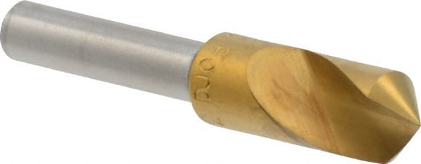 M.A. Ford - 3/8" Head Diam, 1/4" Shank Diam, 1 Flute 100° High Speed Steel Countersink - USA Tool & Supply