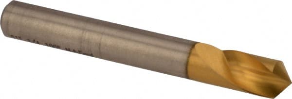 M.A. Ford - 1/4" Head Diam, 1/4" Shank Diam, 1 Flute 100° High Speed Steel Countersink - USA Tool & Supply