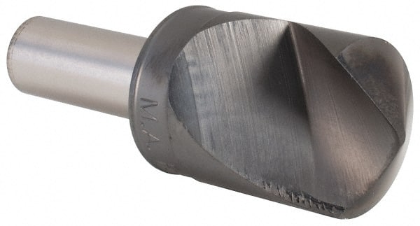 M.A. Ford - 1" Head Diam, 1/2" Shank Diam, 1 Flute 120° High Speed Steel Countersink - USA Tool & Supply