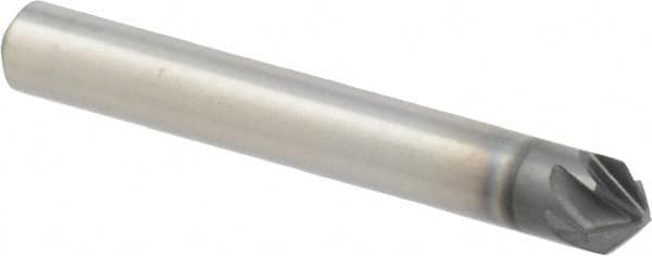 M.A. Ford - 1/4" Head Diam, 1/4" Shank Diam, 6 Flute 90° High Speed Steel Countersink - USA Tool & Supply