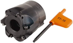 Kennametal - 50.8mm Cut Diam, 5mm Max Depth, 3/4" Arbor Hole, 7 Inserts, RD.. 1003... Insert Style, Indexable Copy Face Mill - KDM200 Cutter Style, 50.04mm High, Series KDM - USA Tool & Supply