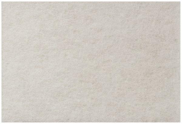 3M - Super Fine Grade, Aluminum Silicate Hand Pad - White, 6" Wide x 9" Long, Nonwoven - USA Tool & Supply