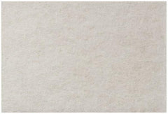 3M - Super Fine Grade, Aluminum Silicate Hand Pad - White, 6" Wide x 9" Long, Nonwoven - USA Tool & Supply