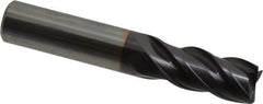 Guhring - 1/2", 1" LOC, 1/2" Shank Diam, 3" OAL, 4 Flute, Solid Carbide Square End Mill - Single End, FIREX Finish, Spiral Flute, 35/38° Helix, Centercutting, Right Hand Cut, Right Hand Flute, Series 3114 - USA Tool & Supply
