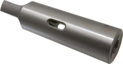 Accupro - MT2 Inside Morse Taper, MT5 Outside Morse Taper, Standard Reducing Sleeve - Hardened & Ground Throughout, 1/4" Projection, 6-1/8" OAL - Exact Industrial Supply