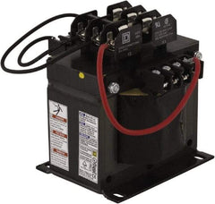 Square D - 1 Phase, 750 VA, Top Mount Fuse Block Control Transformer - 131°F Temp Rise - USA Tool & Supply