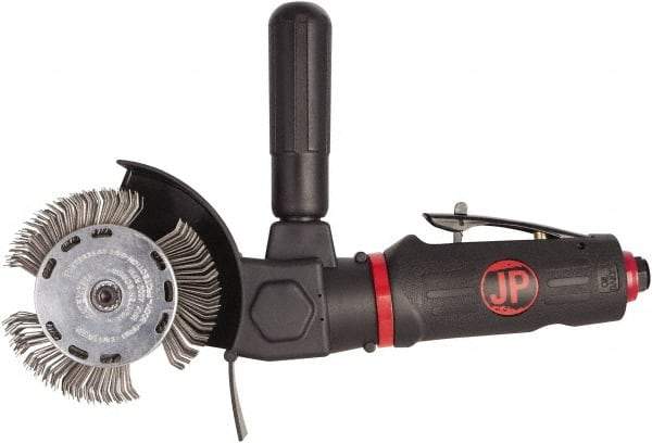 PRO-SOURCE - 4" Wheel Diam, 3,500 RPM, Pneumatic Angle & Disc Grinder - M6x1 Spindle, 3.9 CFM, Rear Exhaust - USA Tool & Supply