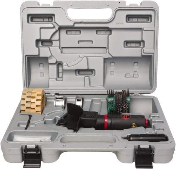 PRO-SOURCE - 4" Wheel Diam, 3,500 RPM, Pneumatic Angle & Disc Grinder - M6x1 Spindle, 3.9 CFM, Rear Exhaust - USA Tool & Supply