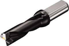 Sandvik Coromant - 4.65" Max Drill Depth, 3xD, 1-1/2" Diam, Indexable Insert Drill - 2 Inserts, 1-1/2" Shank Diam, Straight Shank - USA Tool & Supply