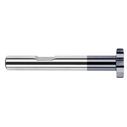1.0000″ (1″) Cutter Diameter × 0.0100″ Radius × 0.2500″ (1/4″) Width Carbide Corner Radius Large Diameter Standard Keyseat Cutter, 12 Flutes, AlTiN Coated - Exact Industrial Supply