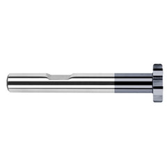 1.0000″ (1″) Cutter Diameter × 0.0300″ Radius × 0.2500″ (1/4″) Width Carbide Corner Radius Large Diameter Standard Keyseat Cutter, 12 Flutes, AlTiN Coated - Exact Industrial Supply