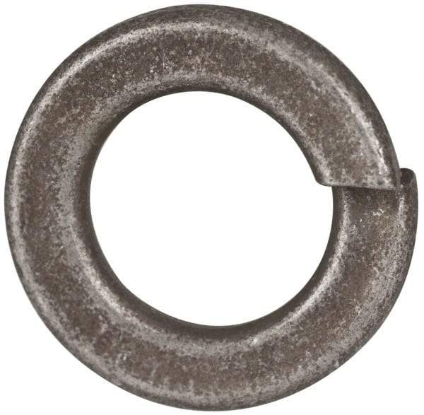Value Collection - 1/2", 0.502" ID, 1/8" Thick Split Lock Washer - Grade 2 Spring Steel, Zinc Yellow Dichromate Finish, 0.502" Min ID, 0.512" Max ID, 0.869" Max OD - USA Tool & Supply