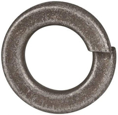 Value Collection - 1/2", 0.502" ID, 1/8" Thick Split Lock Washer - Grade 2 Spring Steel, Zinc Yellow Dichromate Finish, 0.502" Min ID, 0.512" Max ID, 0.869" Max OD - USA Tool & Supply