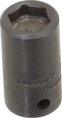 Proto - 1/4" Drive 8mm Standard Magnetic Impact Socket - 6 Points, 15/16" OAL - USA Tool & Supply