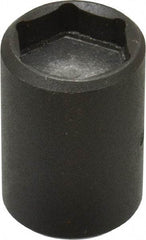 Proto - 1/4" Drive 1/2" Standard Magnetic Impact Socket - 6 Points, 1" OAL - USA Tool & Supply
