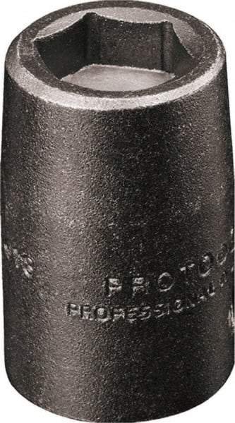 Proto - 3/8" Drive 11mm Standard Magnetic Impact Socket - 6 Points, 1-5/32" OAL - USA Tool & Supply